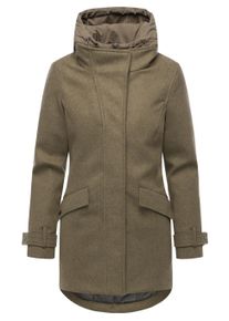 Wintermantel Ragwear "Wintermantel Petuja Felt YOUMODO", Damen, Gr. XL, braun (mocca), Obermaterial: 100% Polyester PES. Obermaterial: Futter: 100% Polyester PES. 100% Polyester PES., M&auml;ntel Wintermantel