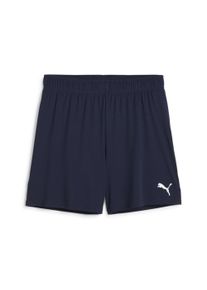 Trainingsshorts Puma "TEAMGOAL SHORTS WMNS", Damen, Gr. XL, N-Gr, blau (Puma navy, Puma wei&szlig;), Interlock, Obermaterial: 100% Polyester, unifarben, regular fit kniefrei, Hosen Trainingsshorts, aus Interlock-Material, kniefrei, sportlicher Stil