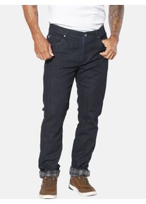 Thermojeans Jan Vanderstorm "Thermojeans GUNNSTAD", Herren, Gr. 68, N-Gr, blau (dunkelblau), Obermaterial: 99% Baumwolle CO. 1% Elasthan EL., Jeans Thermojeans