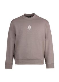 Sweatshirt Armani Exchange "Sweatshirt", Herren, Gr. L, beige, Obermaterial: 79% Baumwolle CO. 17% Polyester PES. 4% Elasthan EL., Sweatshirts Sweatshirt