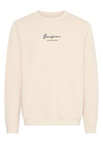 !Solid Longpullover SOLID "Sweater SDPARLY", Herren, Gr. L, beige (oatmeal), Obermaterial: 100% Baumwolle CO., Pullover Longpullover