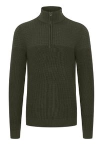 Strickfleece-Pullover 11 Project "Strickpullover PRAdam", Herren, Gr. XL, gr&uuml;n (forest night), Obermaterial: 100% Baumwolle CO., Pullover Strickfleece-Pullover