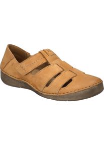 Slipper Josef Seibel "Fergey 59, orange", Damen, Gr. 40, orange, Obermaterial: 100% Rindsleder Leather cow., Schuhe Slipper