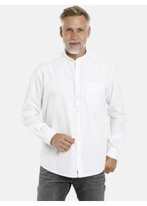 Langarmhemd Jan Vanderstorm "Doppelpack Hemd HEIMIR", Herren, Gr. XXL, wei&szlig; (wei&szlig; blau), Obermaterial: 100% Baumwolle CO., unifarben, comfort fit normal, Hemden Langarmhemd