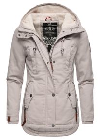 Winterjacke Marikoo "Winterjacke Bikoo", Damen, Gr. S, grau (light grau), Obermaterial: 100% Baumwolle CO. Obermaterial: Futter: 100% Polyester PES. 100% Polyester PES., Jacken Winterjacke