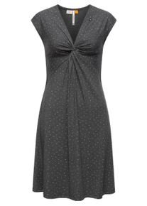 Wickelkleid Ragwear "Sommerkleid Comfrey", Damen, Gr. XXL, N-Gr, grau (dunkelgrau24), Obermaterial: 48% Viskose CV. 47% Polyester PES. 5% Elasthan EL., Kleider Wickelkleid