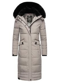 Wintermantel Navahoo "Wintermantel Fahmiyaa", Damen, Gr. XXL, grau (zinc grau), Obermaterial: 100% Polyester PES. Obermaterial: Futter: 100% Polyester PES. 100% Polyester PES., M&auml;ntel Wintermantel