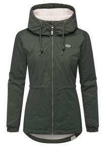 Winterjacke Ragwear "Winterjacke Dankka Warm", Damen, Gr. XL, gr&uuml;n (schwarz olive25), Obermaterial: 100% Polyester PES. Obermaterial: Futter: 100% Polyester PES. 100% Polyester PES., Jacken Winterjacke