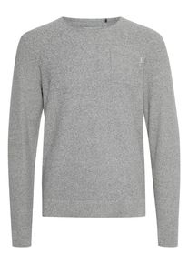 Strickfleece-Pullover Blend "Strickpullover bhpullover", Herren, Gr. S, silber (castlerock), Obermaterial: 100% Baumwolle CO., Pullover Strickfleece-Pullover