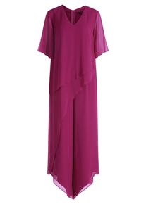 Jumpsuit Vera Mont "Jumpsuit mit Stufen", Damen, Gr. 38, EURO, pink (sweet berry), Obermaterial: 100% Polyester PES., Overalls Jumpsuit