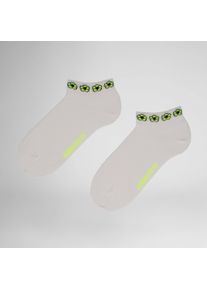 Sneakersocken Hudson "Sneaker Cute", Damen, Gr. 39-42, gelb (fresh gelb 0953), Obermaterial: 76% Baumwolle CO. 22% Polyamid PA. 2% Elasthan EL., Socken Sneakersocken