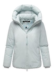 Winterjacke Navahoo "Winterjacke Bl&uuml;tenlicht 14", Damen, Gr. S, blau (ice blau), Obermaterial: 100% Polyester PES. Obermaterial: Futter: 100% Polyester PES. 100% Polyester PES., Jacken Winterjacke
