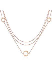 Edelstahlkette AILORIA "Halskette ANNABELLE", Damen, gold (ros&eacute;gold), Halsketten Edelstahlkette