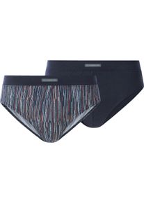 Slip Jan Vanderstorm "2er Pack Slip INGSTAD", Herren, Gr. 6XL, blau (dunkelblau), Obermaterial: 100% Baumwolle CO., Unterhosen Slip