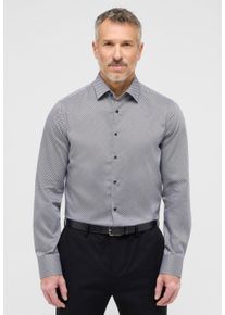 Langarmhemd Eterna "SLIM FIT", Damen, Gr. 41, Normalgr&ouml;&szlig;en, grau, Twill, 100% Baumwolle, schmal, Manschette, Hemden Langarmhemd, NON IRON (b&uuml;gelfrei)