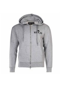 Sweatshirt Replay "Sweatjacke", Herren, Gr. M, grau, Obermaterial: 100% Baumwolle CO., Sweatshirts Sweatshirt
