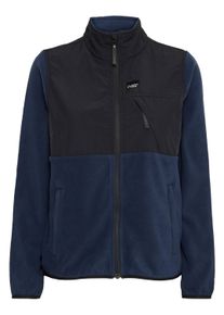 Fleecejacke North Bend "Fleecejacke NBDelia W", Damen, Gr. 42, blau (navy blazer), Obermaterial: 100% Polyester PES., regular fit normal, Jacken Fleecejacke
