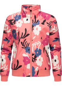 Outdoorjacke Ragwear "&Uuml;bergangsjacke Goona Print", Damen, Gr. XS, rot (coral), Obermaterial: 100% Polyester PES. Obermaterial: Futter: 100% Polyester PES., Jacken Outdoorjacke