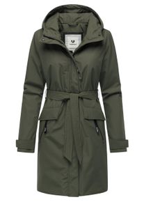 Kurzmantel Ragwear "Kurzmantel Horatia Warm YOUMODO", Damen, Gr. XS, gr&uuml;n (schwarz olive), Obermaterial: 100% Polyester PES. Obermaterial: Futter: 100% Polyester PES. 100% Polyester PES., M&auml;ntel Kurzmantel