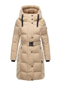 Wintermantel Navahoo "Wintermantel Funkelteddy 14", Damen, Gr. L, beige, Obermaterial: 100% Polyester PES. Obermaterial: Futter: 100% Polyester PES. 100% Polyester PES., M&auml;ntel Wintermantel