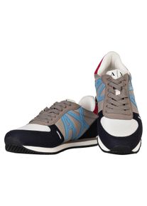 Sneaker Armani Exchange "Sneaker", Herren, Gr. 46, bunt (marine, taupe), Obermaterial: 80% Textilmaterial TEXMAT. 20% Kunstleder synt.leather. Futter: 100% Textilmaterial TEXMAT. 100% Gummi rubber., Schuhe Sneaker