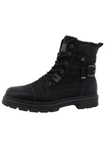 Winterboots Tom Tailor, Herren, Gr. 46, schwarz, Lederimitat, Schuhe Winterboots, mit Tex-Ausstattung, Weite G