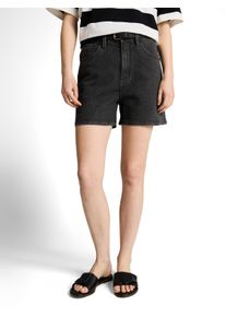 Jeansshorts Tom Tailor Denim, Damen, Gr. S, N-Gr, clean mid stone grau denim, Denim/Jeans, Obermaterial: 99% Baumwolle, 1% Elasthan, unifarben, regular fit ca. Mitte Oberschenkel, Jeans Jeansshorts, im Five-Pocket Style
