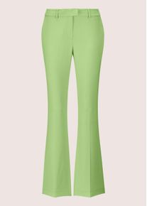Madeleine Mode B&uuml;gelfaltenhose MADELEINE "Hose Leicht ausgestellte B&uuml;gelfalten-Hose", Damen, Gr. 46, N-Gr, gr&uuml;n (kiwi), Obermaterial: 51% Baumwolle CO. 44% Polyester PES. 5% Elasthan EL., Hosen B&uuml;gelfaltenhose