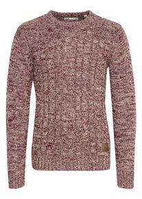!Solid Strickfleece-Pullover SOLID "Strickpullover SDPhilemon", Herren, Gr. S, rot (wine rot m), Obermaterial: 100% Baumwolle CO., Pullover Strickfleece-Pullover