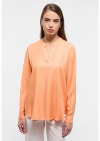 Longbluse Eterna "LOOSE FIT", Damen, Gr. 38, mandarine, 100% Viskose, Blusen Longbluse
