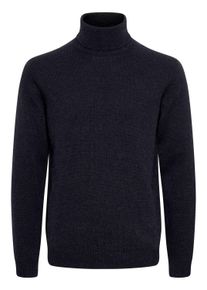 Rollkragenpullover Casual Friday "Strickrollkragenpull CFKarl", Herren, Gr. L, schwarz (anthrazit schwarz), Obermaterial: 80% Wolle WO. 20% Polyamid PA., Pullover Rollkragenpullover