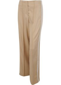Palazzohose Sportalm KITZB&Uuml;HEL, Damen, Gr. 46, N-Gr, beige, Web, Obermaterial: 74% Lyocell, 22% Polyester, 4% Elasthan, clean, unifarben mit Farbeinsatz, bequem lang, Hosen Palazzohose, mit Kontraststreifen an der Seite