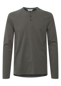 !Solid Langarmshirt SOLID "Langarmshirt SDVinton", Damen, Gr. L, grau (dunkelgrau), Obermaterial: 100% Baumwolle CO., Shirts Langarmshirt