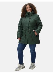 Wintermantel Ragwear "Wintermantel Monadis Rainy II Intl.", Damen, Gr. XXL, gr&uuml;n (schwarz olive23), Obermaterial: 100% Polyester PES. Obermaterial: Futter: 100% Polyester PES. 100% Polyester PES., M&auml;ntel Wintermantel