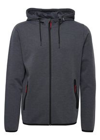 !Solid Kapuzensweatjacke SOLID "Kapuzensweatjacke SDVidit", Herren, Gr. L, blau (insignia blau melange), Obermaterial: 78% Polyester PES. 18% Viskose CV. 4% Elasthan EL., Sweatjacken Kapuzensweatjacke