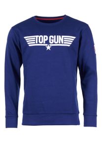 Sweatshirt Top Gun "Sweatshirt PP201019", Herren, Gr. M, blau (navy), Obermaterial: 60% Baumwolle CO. 40% Polyester COOLMAX PES(Coolmax)., Sweatshirts Sweatshirt