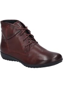 Stiefelette Josef Seibel "Naly 09, bordo", Damen, Gr. 44, rot (bordo), Obermaterial: 100% Rindsleder Leather cow., Schuhe Stiefelette