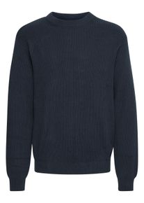 !Solid Strickfleece-Pullover SOLID "Strickpullover SDGia", Herren, Gr. XL, blau (insignia blau), Obermaterial: 100% Baumwolle CO., Pullover Strickfleece-Pullover