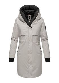 Kurzmantel Navahoo "Kurzmantel Snowelf", Damen, Gr. M, grau (light grau), Obermaterial: 55% Nylon NY. 45% Baumwolle CO. Obermaterial: Futter: 100% Polyester PES. 100% Polyester PES., M&auml;ntel Kurzmantel