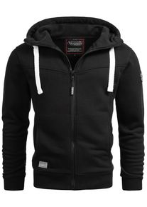 Kapuzensweatjacke Alessandro Salvarini "A. Salvarini Herren Sweatjacke AS123", Herren, Gr. M, schwarz, Obermaterial: 80% Baumwolle CO. 20% Polyester PES., Sweatjacken Kapuzensweatjacke