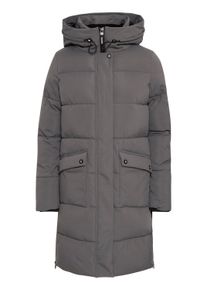 Steppmantel oxmo "Steppmantel OXGILLIAN", Damen, Gr. S, grau (iron gate), Obermaterial: 100% Polyester PES., M&auml;ntel Steppmantel