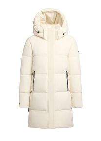 Steppmantel Khujo "Steppmantel Haya Matt-YM", Damen, Gr. M, wei&szlig; (cotton wei&szlig;), Obermaterial: 100% Polyester PES. Obermaterial: Futter: 100% Nylon NY. 100% Polyester PES., M&auml;ntel Steppmantel