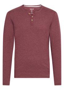 !Solid Rundhalsshirt SOLID "Rundhalsshirt SDVolko", Herren, Gr. S, rot (wine r mel), Obermaterial: 60% Baumwolle CO. 40% Polyester PES., Shirts Rundhalsshirt
