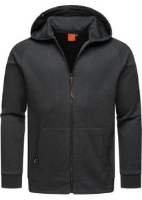 Kapuzensweatjacke Ragwear "Kapuzensweatjacke Zenway", Herren, Gr. S, gr&uuml;n (dunkelgrau), Obermaterial: 70% Baumwolle CO. 30% Polyester PES., Sweatjacken Kapuzensweatjacke
