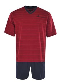 Schlafanzug Hajo "Pyjama", Herren, Gr. XL, rot, Obermaterial: 60% Baumwolle CO. 40% Polyester PES., Homewear-Sets Schlafanzug
