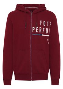 Kapuzensweatjacke FQ1924 "Kapuzensweatjacke FQAlbert", Herren, Gr. L, rot (cabernet), Obermaterial: 100% Baumwolle CO., Sweatjacken Kapuzensweatjacke