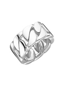 Silberring "Ring Panzerketten-Optik, Silber 925" Gr. 62, silber, Giorgio Martello MILANO, Fingerringe, Damen, 62, Silber 925 (Sterlingsilber), Silberring