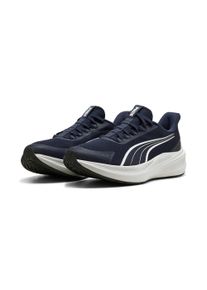 Laufschuh Puma "DASHER LITE SLIPTECH", Gr. 43, Puma navy, feather gray, Textil, Schuhe Laufschuh, mit leicht profilierter Gummilaufsohle, mit Schlupfeinstieg