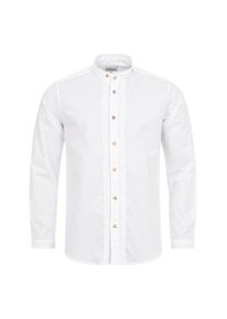 N&uuml;bler Trachtenhemd N&Uuml;BLER "Trachtenhemd Langarm Johann", Herren, Gr. 3XL, EURO, wei&szlig;, Obermaterial: 100% Baumwolle CO., Hemden Trachtenhemd