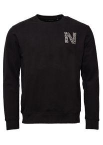 Sweatshirt NASSAU BEACH "Sweatshirt NB231045", Herren, Gr. XL, schwarz, Obermaterial: 100% Baumwolle CO., Sweatshirts Sweatshirt